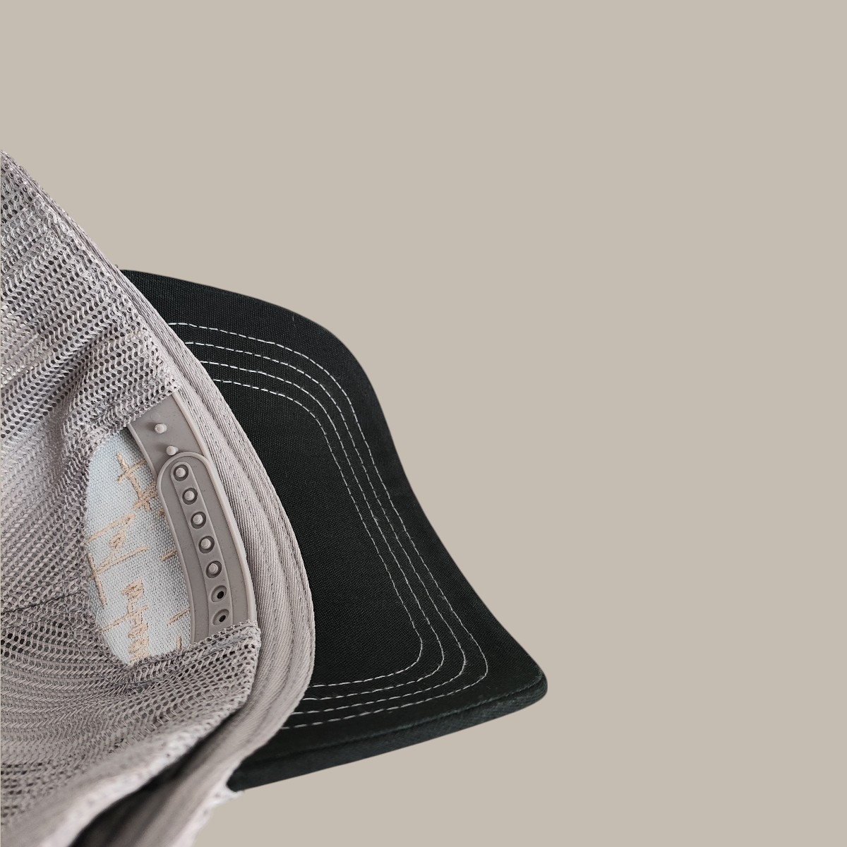 John Authentics Καπέλο με κέντημα Black/Grey - Image 3