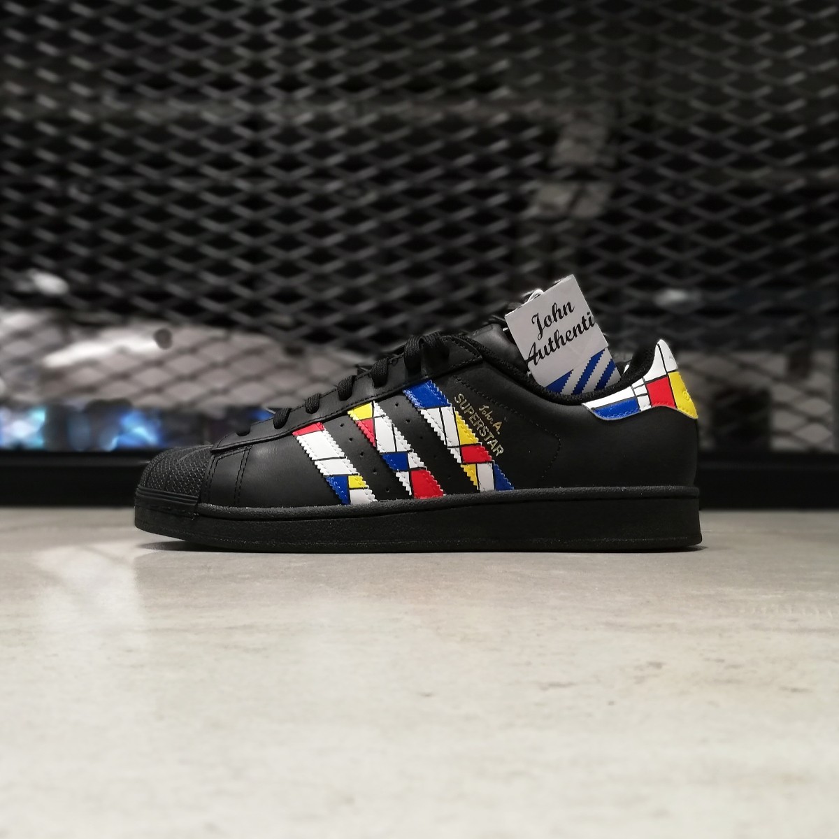 Custom Adidas "Mondrian" John Authentics - Image 2